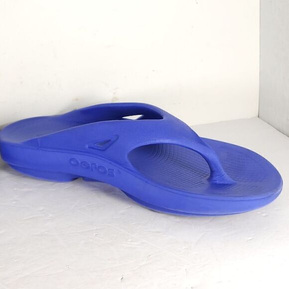 OOFOS Men's OOriginal Recovery US9 Purple Lightweight Thong Flip Flop Sandals - Picture 8 of 13